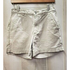 Patagonia Womens Organic Cotton Casual Shorts, Size 28, Beige, 5" inseam